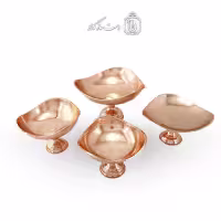 سرویس پذیرایی مسی زنجان مدل سه گوش مجموعه 4 عددی کد AH-16