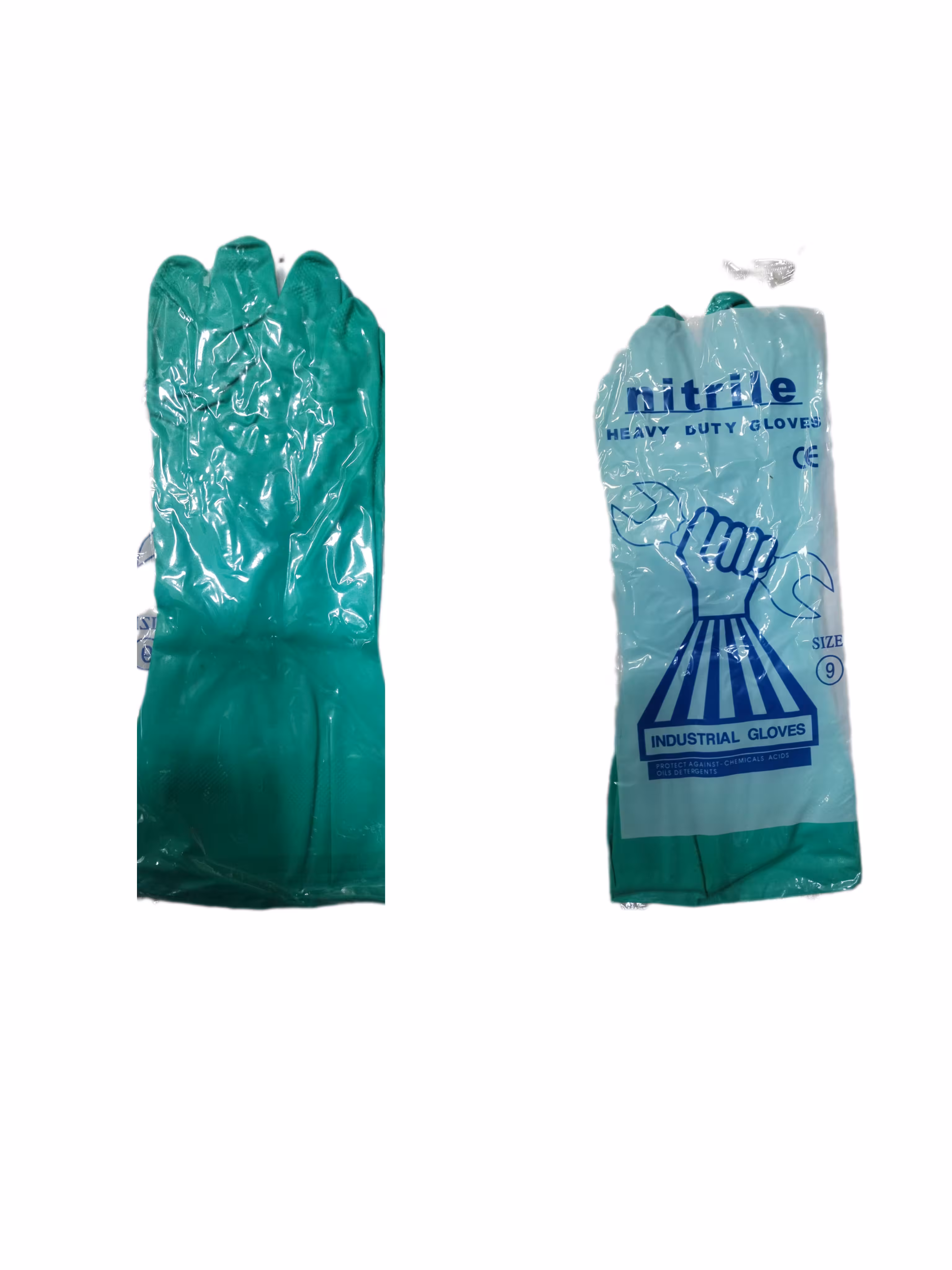 دستکش نتریل سبز بلند اصلی