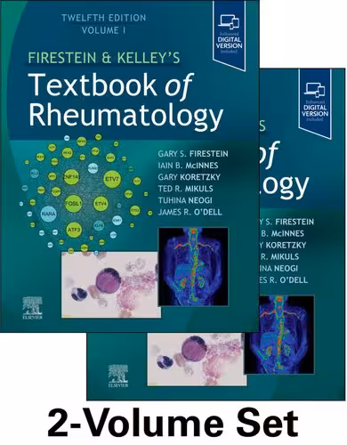 خرید و دانلود نسخه کامل کتاب Firestein &amp; Kelley’s Textbook of Rheumatology, 12E