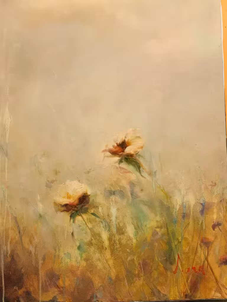 تابلو نقاشی گل