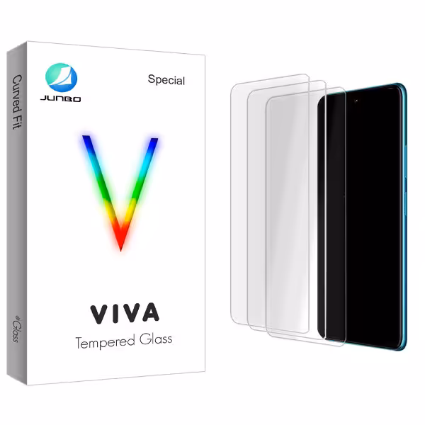 محافظ صفحه نمایش شیشه ای جانبو مدل Viva Glass MIX مناسب برای گوشی موبایل سامسونگ Galaxy A51 5G \ A52 5G \ A53 5G بسته سه عددی