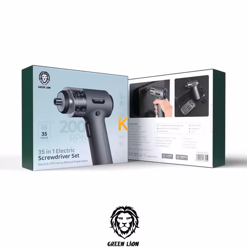 ست پیچ گوشتی برقی 35 در 1 گرین لاین