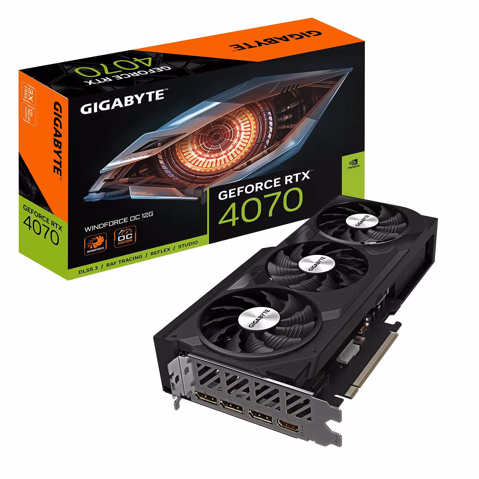کارت گرافیک گیگابایت مدل GeForce RTX­­™ 4070 GAMING WF3 OC 12GB