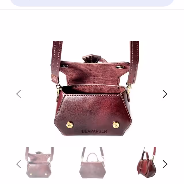 کیف دوشی و دستی چرم طبیعی دست دوز 
