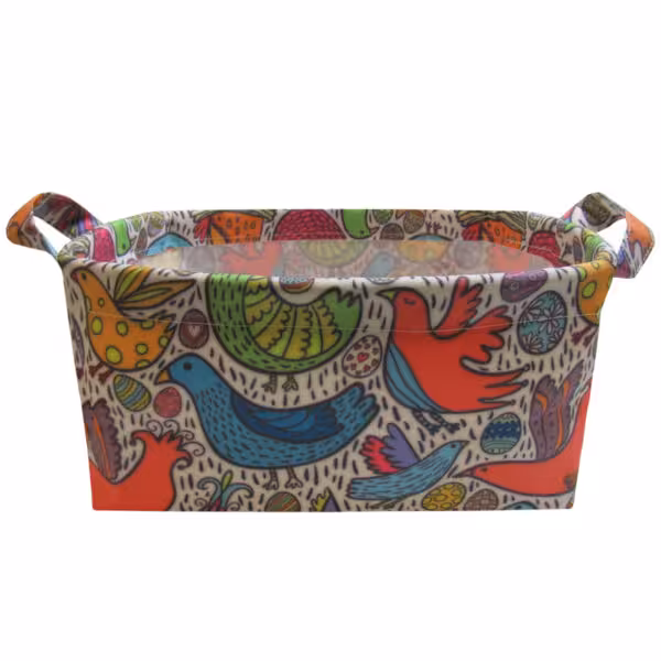 بنیس باکس دسته دار 30*35 طرح پرنده و تخم مرغ بزرگ