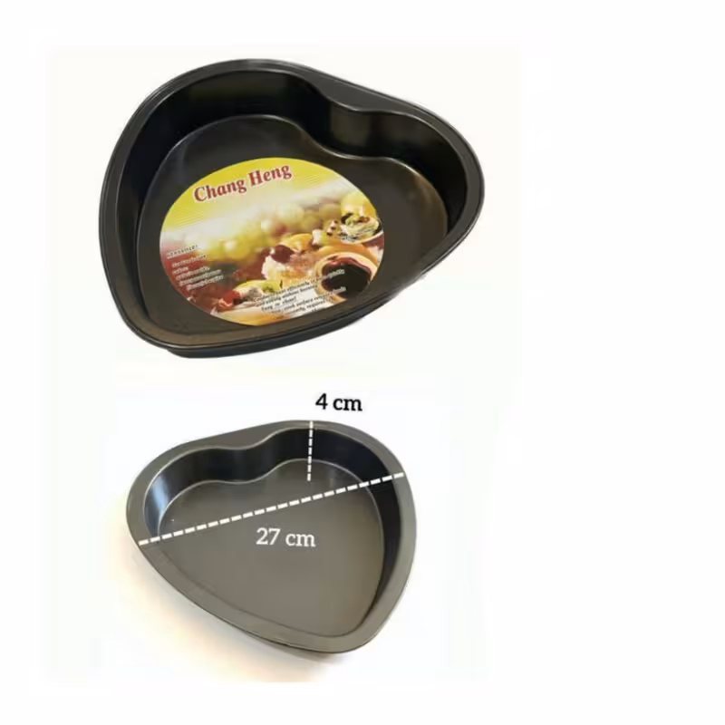 قالب تفلون قلب 27 سانت کف ساده