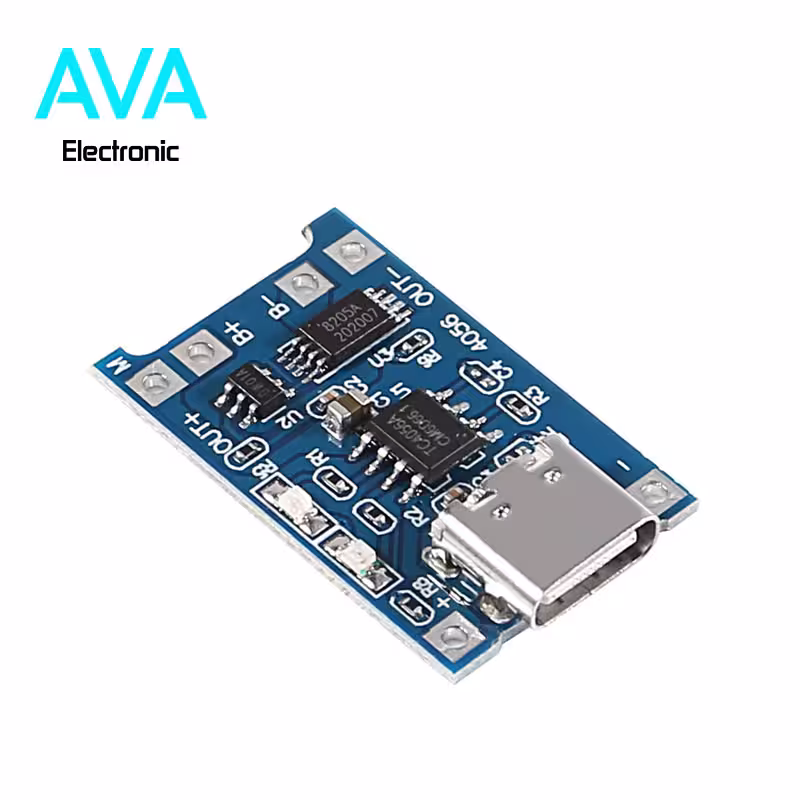 ماژول شارژر باتری لیتیوم 1 آمپر Tp4056 با رابط USB TYPE-C