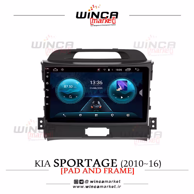 مانیتور فابریک اندروید اسپورتیج 2010-16 سری اس S400 پلاس وینکا WINCA مدل RS855