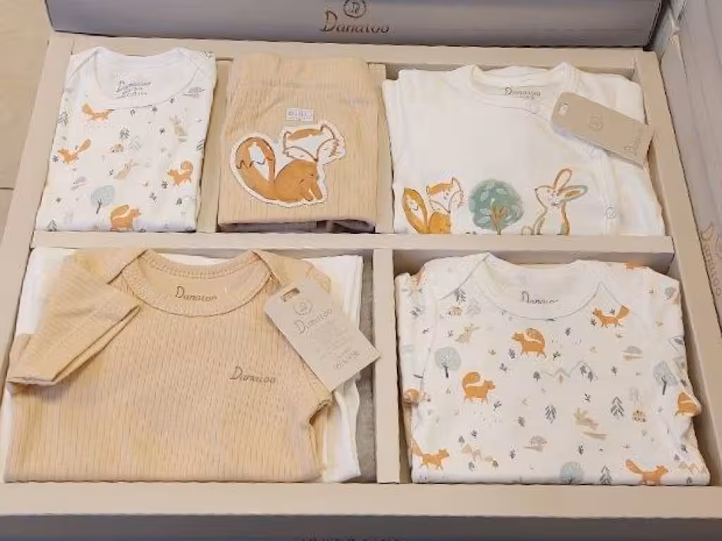 ست بیمارستانی 19 تکه نوزادی دخترانه طرح روباه و خرگوش دانالو Danaloo