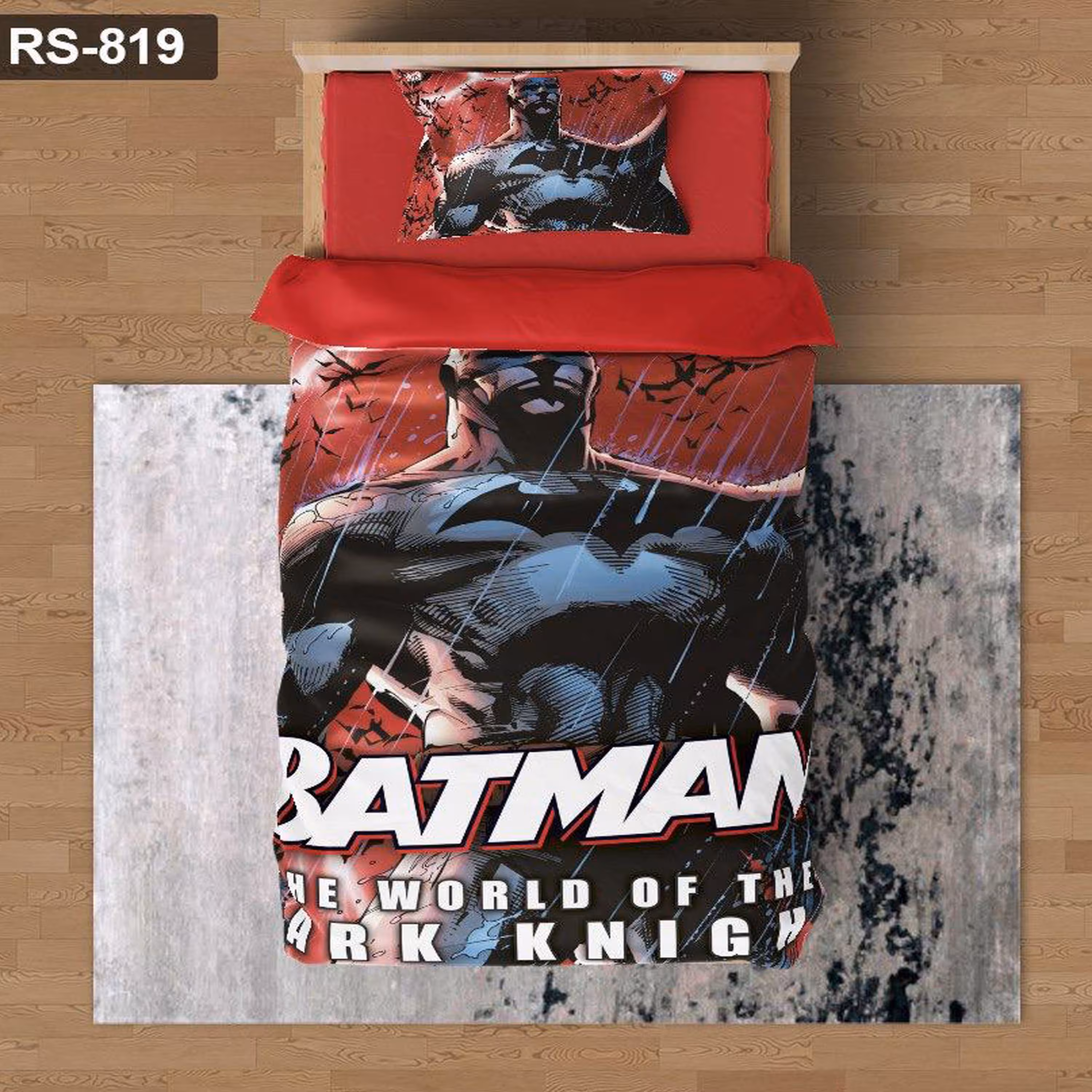 سرویس روتختی 1 نفره تنسل چاپی برندترک لند (Turk Land)  کد rs 819