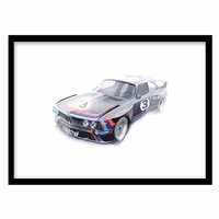 قیمت و خرید تابلو دکوراتیو مدل نقاشی ب‌ام‌و کلاسیک کد 1837