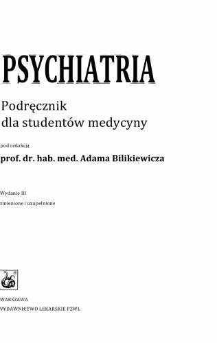 خرید و دانلود نسخه کامل کتاب Psychiatria. Podręcznik dla studentów medycyny