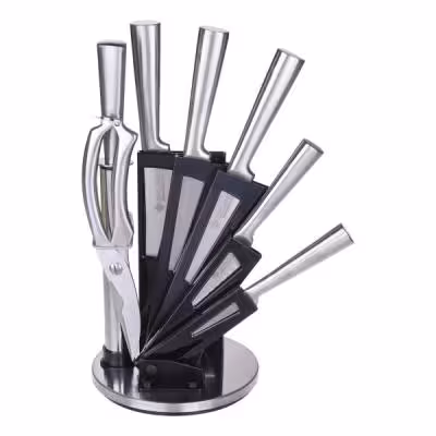 سرویس چاقو آشپزخانه 8 پارچه چیلانکو مدل کلاسیک پایه استیل