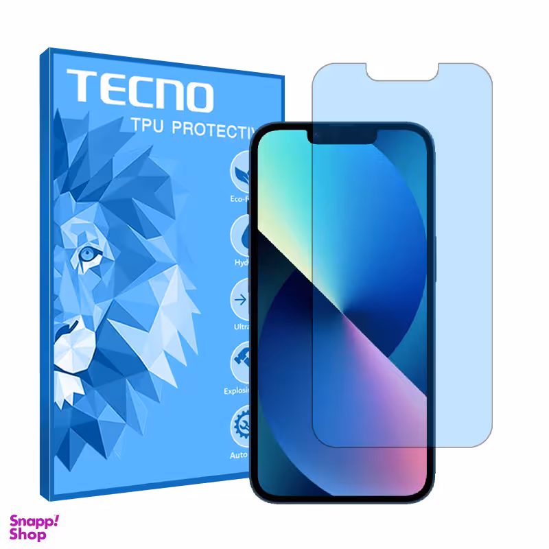 محافظ صفحه نمایش گوشی موبایل تکنو مدل هیدروژلی آنتی بلو مناسب iPhone 13