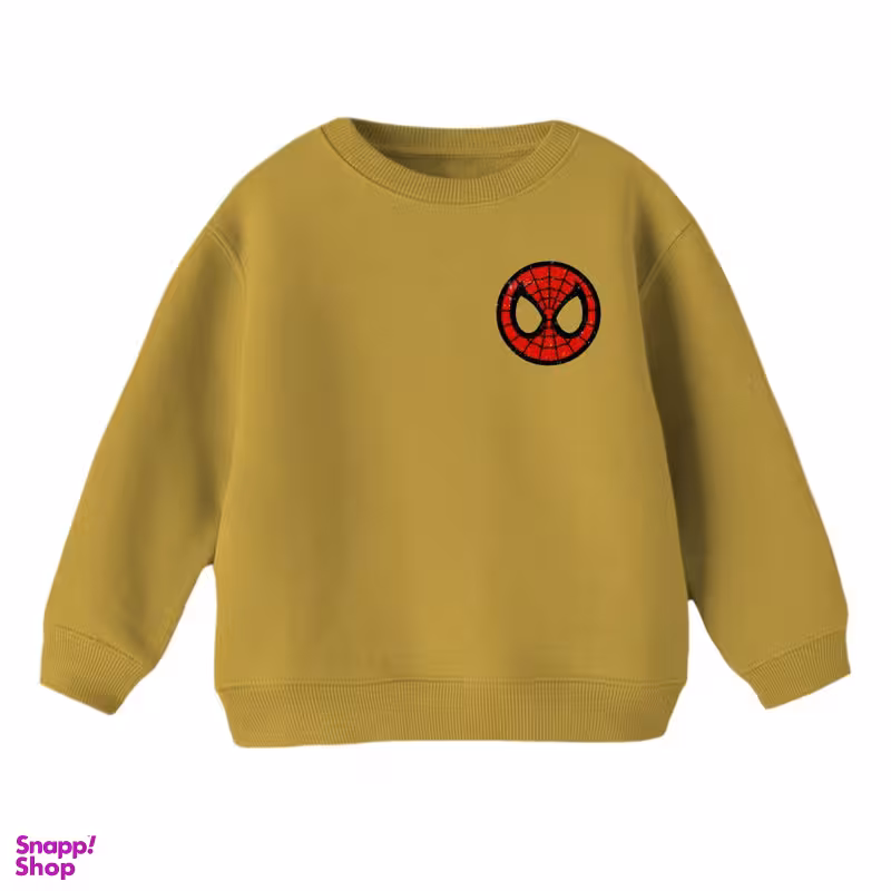 سویشرت بچگانه مدل اسپایدرمن رنگ نسکافه ای