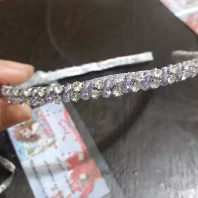 تل نگینی دو رنگ کریستال