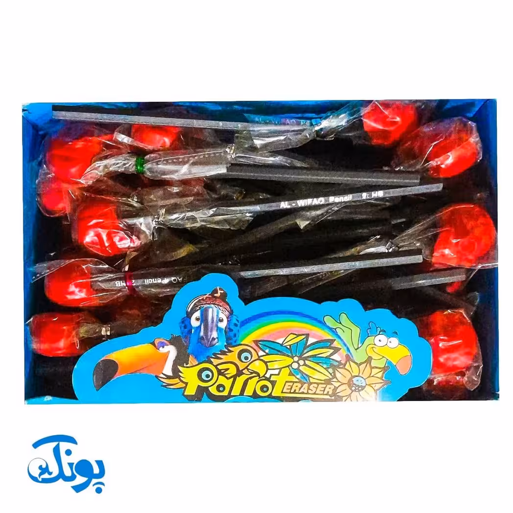 مداد و سرمدادی فانتزی پسرانه طرح پاکن جمجمه بسته 24 عددی