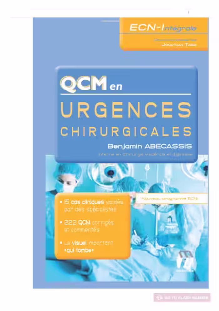 خرید و دانلود نسخه کامل کتاب QCM en urgences chirurgicales