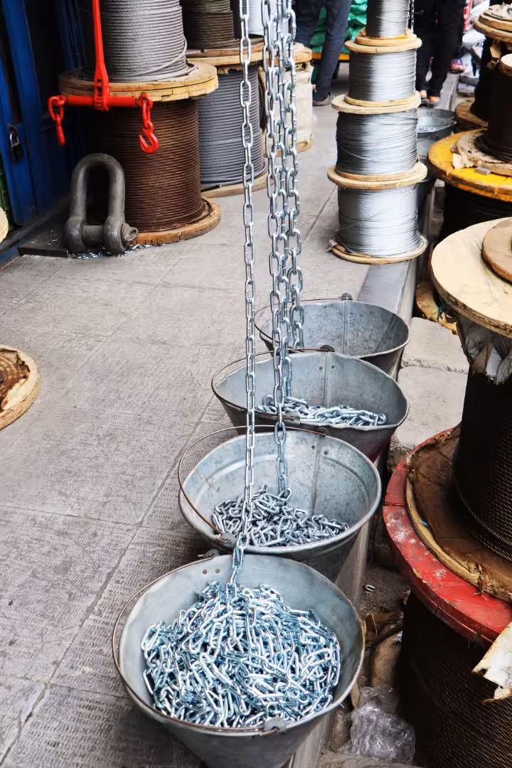 زنجیر گالوانیزه قطر 6 میلیمتر