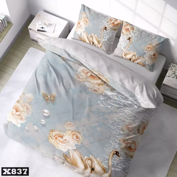 روتختی طرح گل و قو کد 837