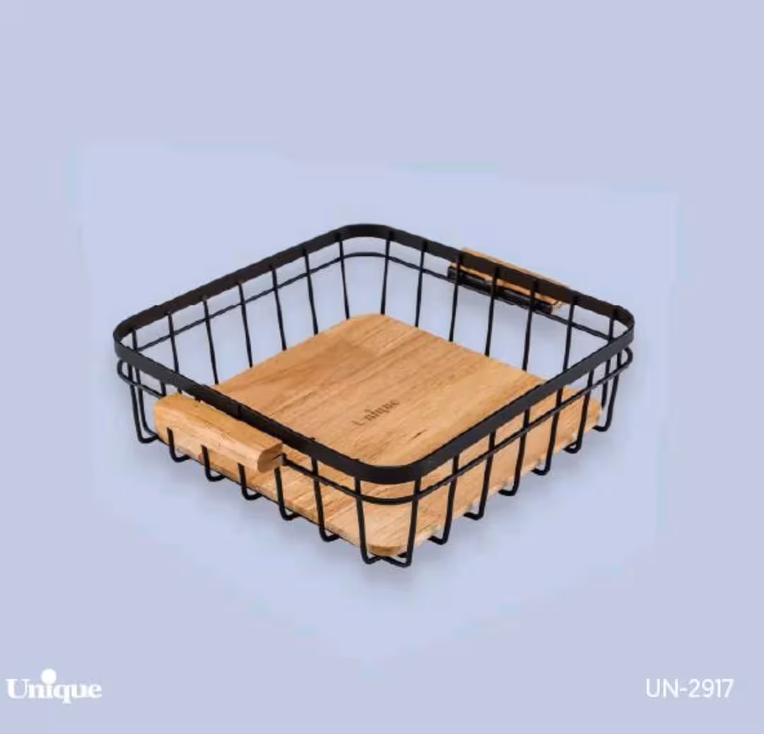 سبد نان کوچک مربع چوب یونیک کد UN-2917