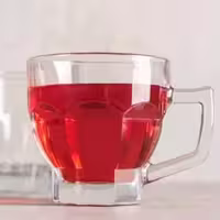 فنجان چای تانیا شفاف 6 عددی ضد شوک، کادویی 100 سی سی