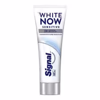 خمیر دندان سیگنال Signal مدل White Now مخصوص دندان های حساس SENSITIVE حجم 75 میلی لیتر