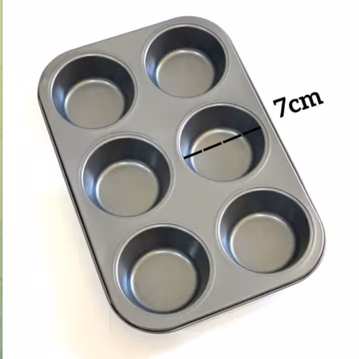 قالب کاپ کیک 6 خانه