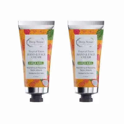 کرم مرطوب کننده دیپ سنس مدل tropical fruits حجم 60 میلی لیتر مجموعه 2 عددی