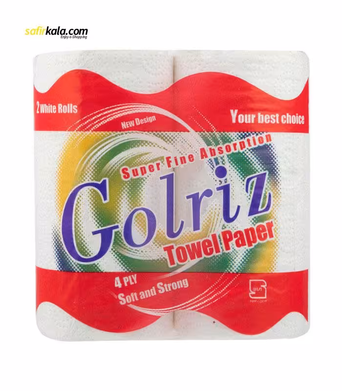دستمال حوله ای گلریز مدل 2 بسته 36 عددی