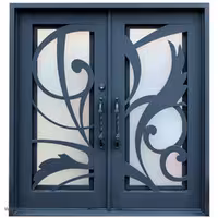 درب ورودی فلزی با طرح سنتی مخصوص حیات کد 1191