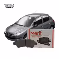لنت ترمز جلو پژو 206 تیپ 5 1380-1392برند مریت (Merit)