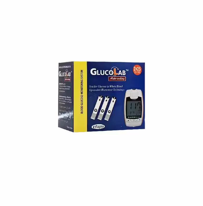 نوار تست قندخون گلوکولب | GlucoLab