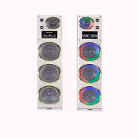 اسپیکر خانگی سفید رقص نور دار دنای مدل DE-3010LW6