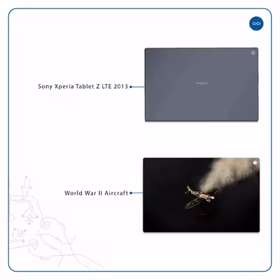 برچسب پوششی ماهوت مدل World War II Aircraft مناسب برای تبلت سونی Xperia Tablet Z LTE 2013