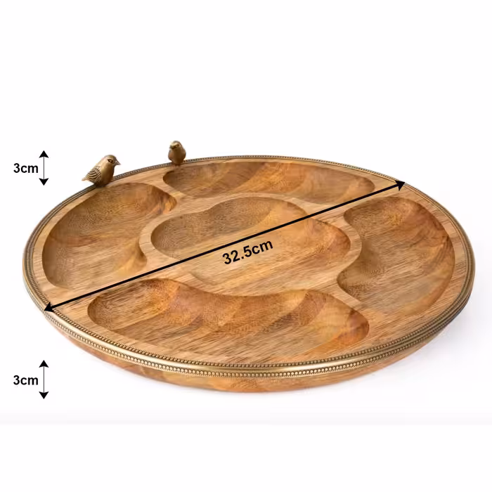 اردو خوری گلد کیش مدل برد طرح گرد پنج خانه کد GK829427