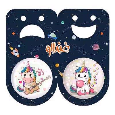 پیکسل خندالو مدل اسب تک شاخ یونیکورن کد 38323833 مجموعه 2 عددی