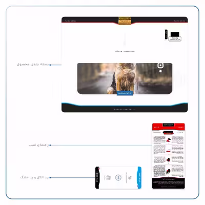 برچسب پوششی ماهوت مدل Dog-1 مناسب برای تبلت سامسونگ Galaxy Tab A 10.1 2016 T585