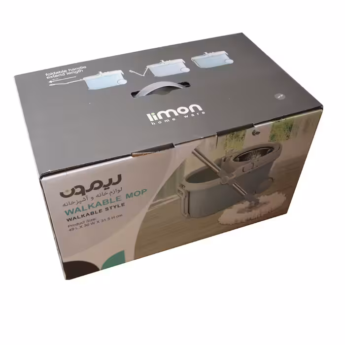 ست سطل و زمین شوی لیمون مدل چرخ دار کد YP-2021