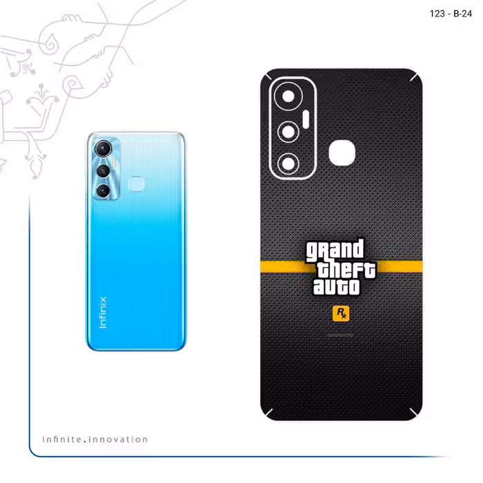 برچسب پوششی ماهوت مدل GTA مناسب برای گوشی موبایل اینفینیکس Hot 11
