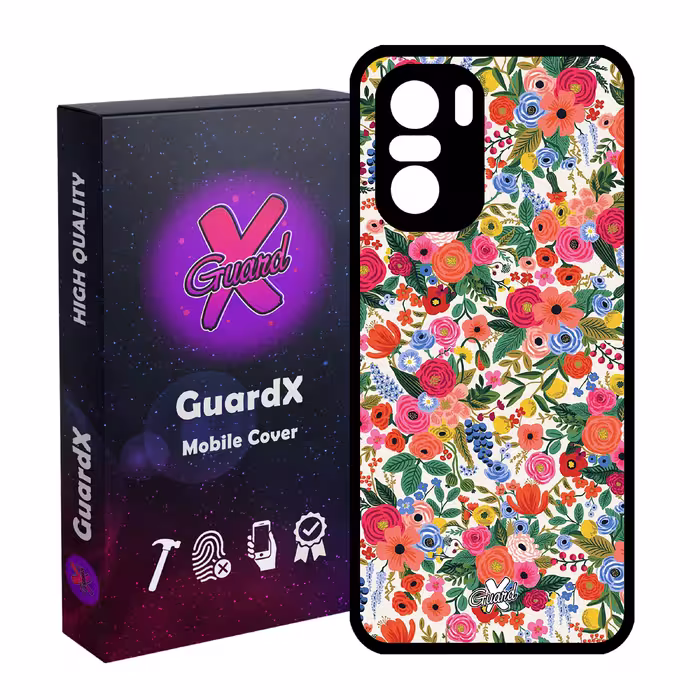 کاور گارد ایکس طرح گل مدل Glass10247 مناسب برای گوشی موبایل شیائومی Poco F3/MI 11X/MI 11X Pro/Redmi K40/K40 Pro