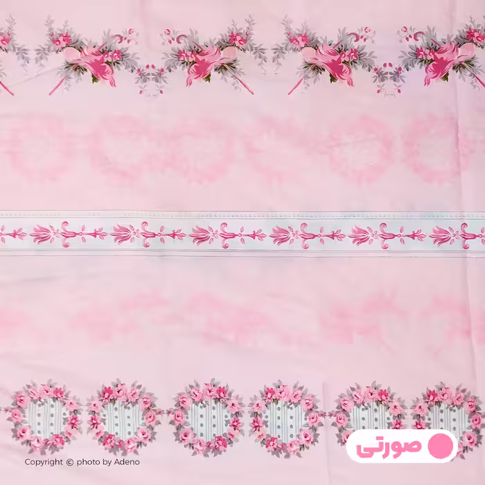 ملحفه آدنو مدل مهتاب کد IR74 دونفره سایز 140x200 سانتیمتر