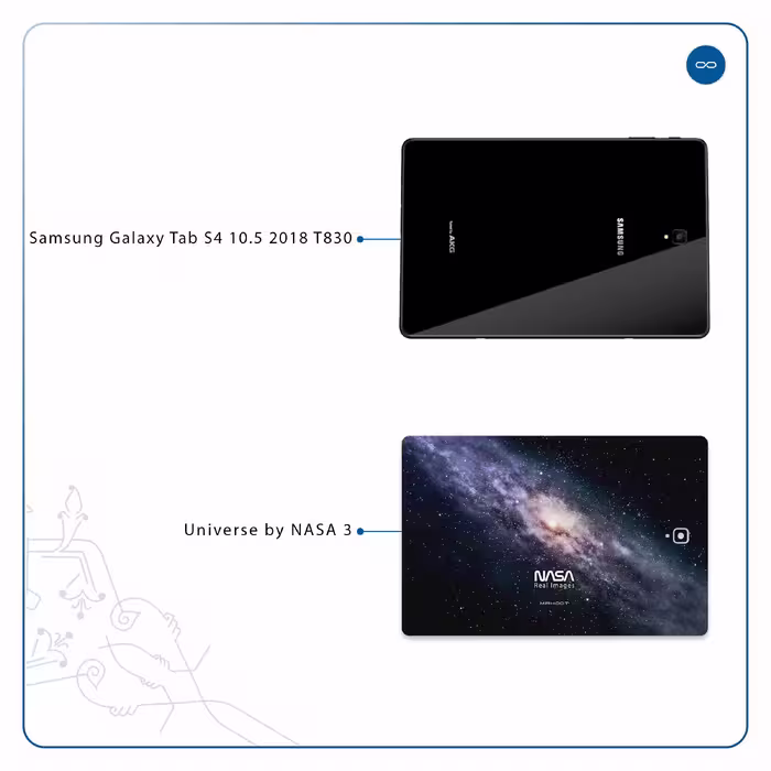 برچسب پوششی ماهوت مدل Universe-by-NASA-3 مناسب برای تبلت سامسونگ Galaxy Tab S4 10.5 2018 T830