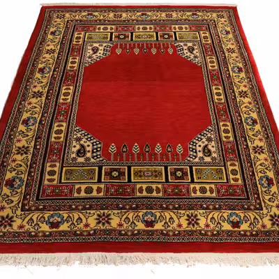 فرش دستباف سه متری مدل کف ساده کد 4103305