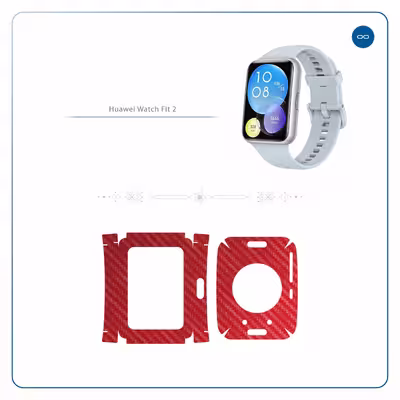برچسب ماهوت طرح Red-Fiber مناسب برای ساعت هوشمند هوآوی Watch Fit 2
