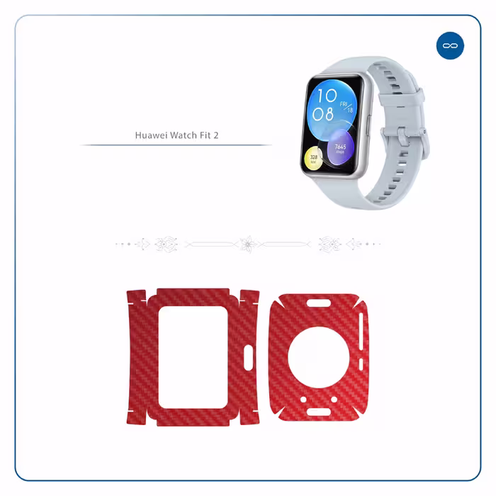برچسب ماهوت طرح Red-Fiber مناسب برای ساعت هوشمند هوآوی Watch Fit 2