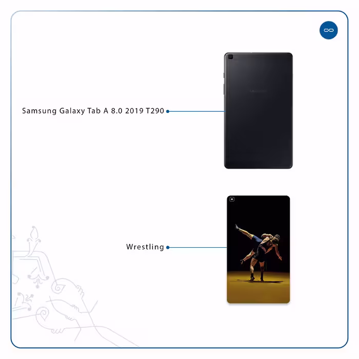 برچسب پوششی ماهوت مدل Wrestling مناسب برای تبلت سامسونگ Galaxy Tab A 8.0 2019 T290