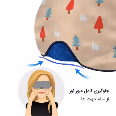 چشم بند خواب کاوا ماسک مدل زمستان10
