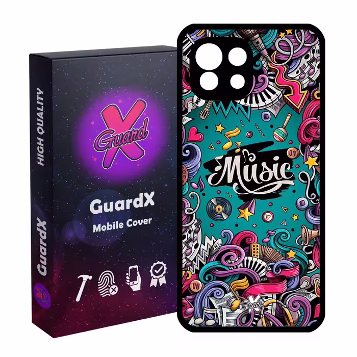 کاور گارد ایکس طرح Music مدل Glass10025 مناسب برای گوشی موبایل شیائومی Mi 11 Lite