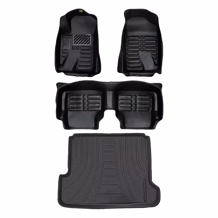    کفپوش پنج بعدی خودرو پانیذ مدل EVA مناسب برای سمند EF7 به همراه کفپوش صندوق